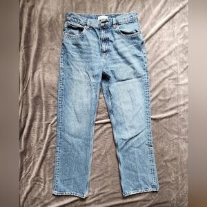 Zara high rise straight leg jeans size 8 ankle length
